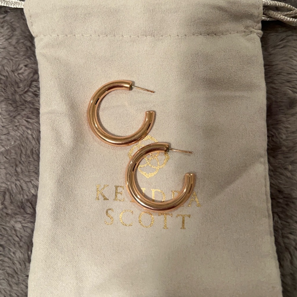 KS Rose Gold Hoops